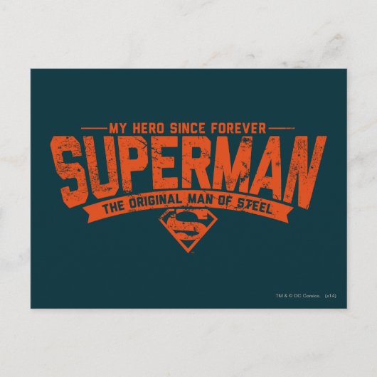 Superman - Mijn Hero sinds voor altijd Briefkaart (Voorkant)