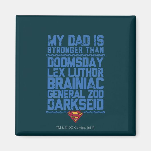 Superman - Mijn vader is sterker dan... Magneet (Voorkant)