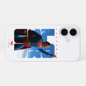 Superman Opkijkende Pose iPhone 16 Hoesje (Achterkant horizontaal)