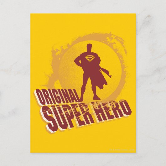 Superman Original Super Hero Briefkaart (Voorkant)