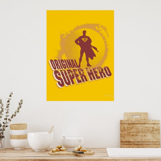 Superman Original Super Hero Poster (Keuken)
