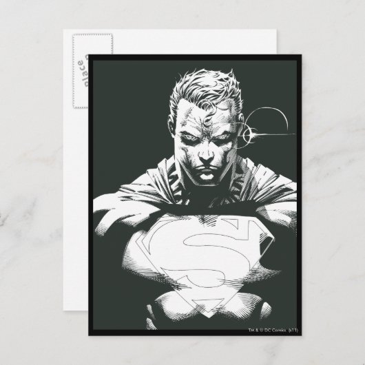 Superman Outline Briefkaart (Voorkant / Achterkant)