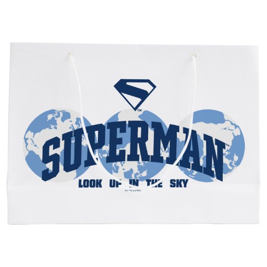 Superman over de hele wereld groot cadeauzakje (Achterkant)