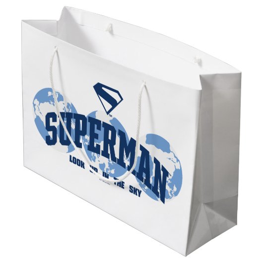 Superman over de hele wereld groot cadeauzakje (Achterkant Gekanteld)