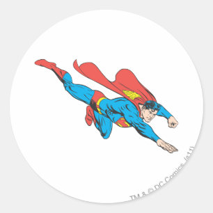 Superman overlijdt ronde sticker