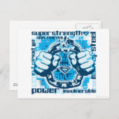 Superman Phrase Collage Briefkaart (Voorkant / Achterkant)