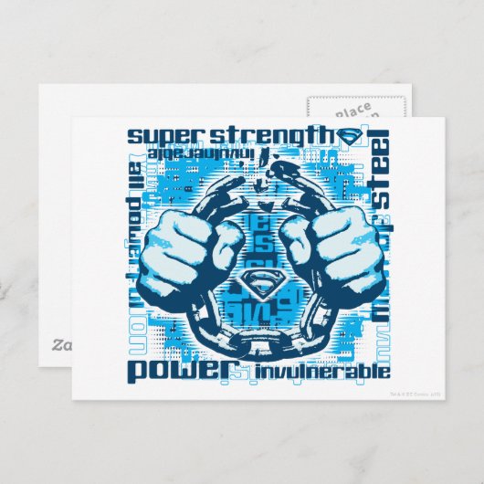 Superman Phrase Collage Briefkaart (Voorkant / Achterkant)