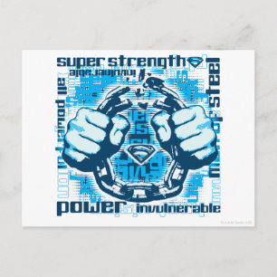 Superman Phrase Collage Briefkaart