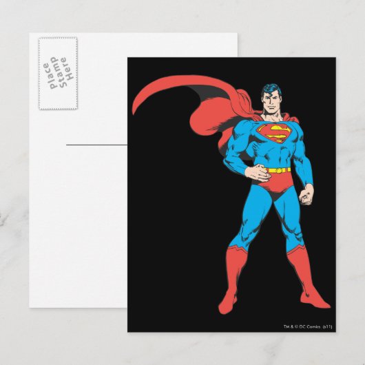 Superman Posing 2 Briefkaart (Voorkant / Achterkant)