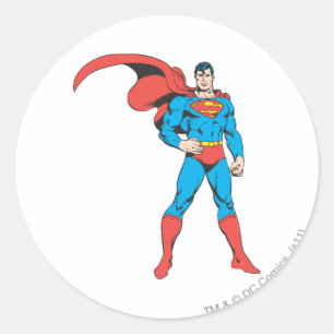 Superman Posing 2 Ronde Sticker