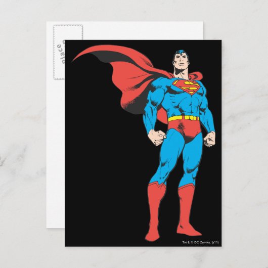 Superman Posing 3 Briefkaart (Voorkant / Achterkant)