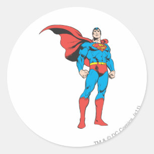 Superman Posing 3 Ronde Sticker