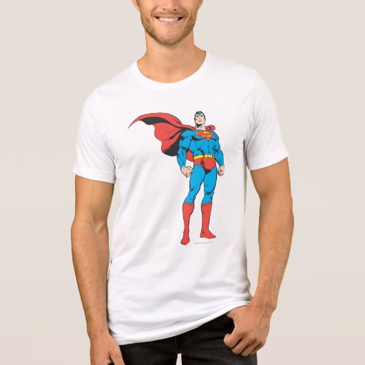 Superman Posing 3 Tri-Blend Shirt (Voorkant)