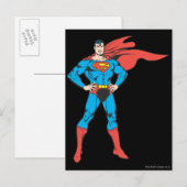 Superman Posing Briefkaart (Voorkant / Achterkant)