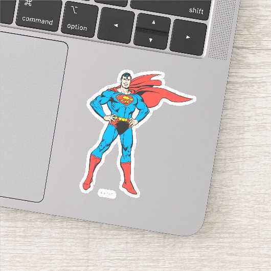 Superman Posing Sticker (Detail)