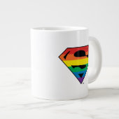 Superman Rainbow-Logo Grote Koffiekop (Voorkant rechts)