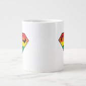 Superman Rainbow-Logo Grote Koffiekop (Voorkant)