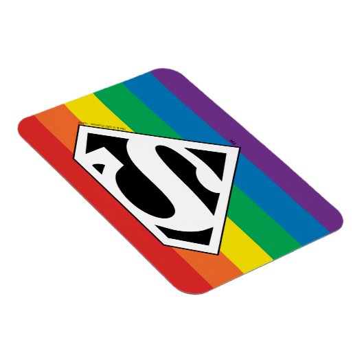 Superman Rainbow-Logo Magneet (Rechterzijde)