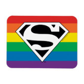 Superman Rainbow-Logo Magneet (Horizontaal)