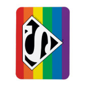 Superman Rainbow-Logo Magneet (Verticaal)