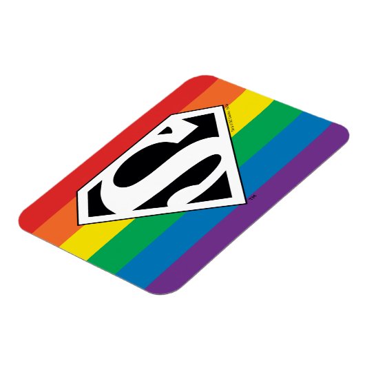 Superman Rainbow-Logo Magneet (Linkerzijde)