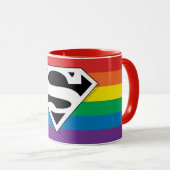 Superman Rainbow-Logo Mok (Voorkant rechts)