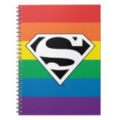 Superman Rainbow-Logo Notitieboek (Voorkant)