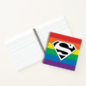 Superman Rainbow-Logo Notitieboek (Binnen)