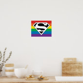 Superman Rainbow-Logo Poster (Keuken)