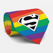 Superman Rainbow-Logo Stropdas (Opgerold)