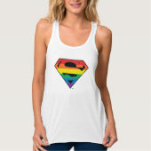 Superman Rainbow-Logo Tanktop (Voorkant)