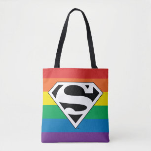 Superman Rainbow-Logo Tote Bag