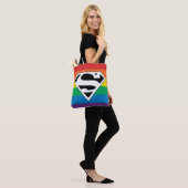 Superman Rainbow-Logo Tote Bag (Op model)