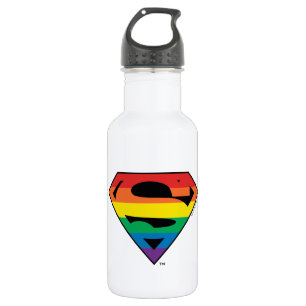 Superman Rainbow-Logo Waterfles