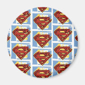 Superman Red en Blue Pattern Magneet (Voorkant)