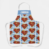 Superman Red en Blue Pattern Schort (Voorkant)