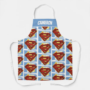 Superman Red en Blue Pattern Schort