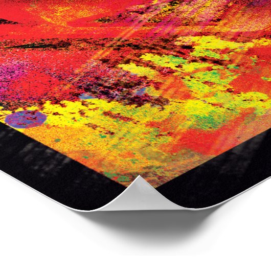 Superman Red Grunge Poster (Hoek)