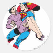Superman redt Louis Ronde Sticker (Voorkant)
