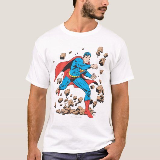 Superman rent in Rubble T-shirt (Voorkant)