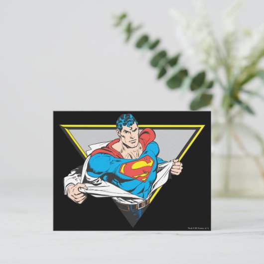 Superman Revealed Briefkaart (Staand voorkant)