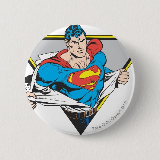 Superman Revealed Ronde Button 5,7 Cm (Voorkant)