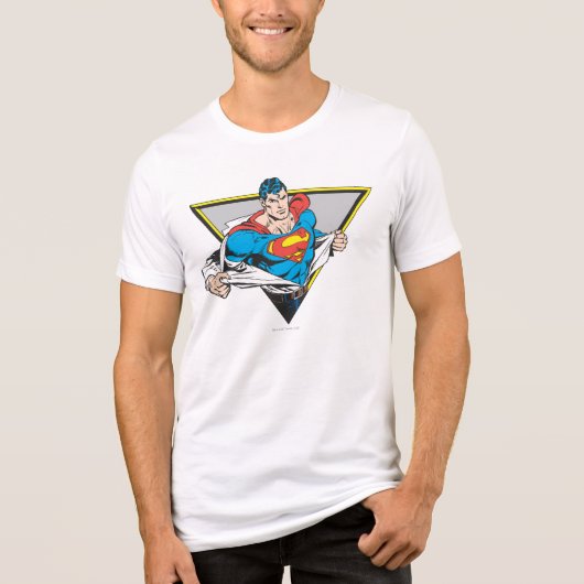Superman Revealed Tri-Blend Shirt (Voorkant)
