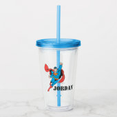 Superman Right Fist Opgerold Acryl Drinkbeker (Voorkant)