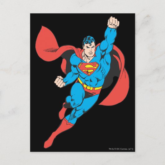 Superman Right Fist Opgerold Briefkaart (Voorkant)