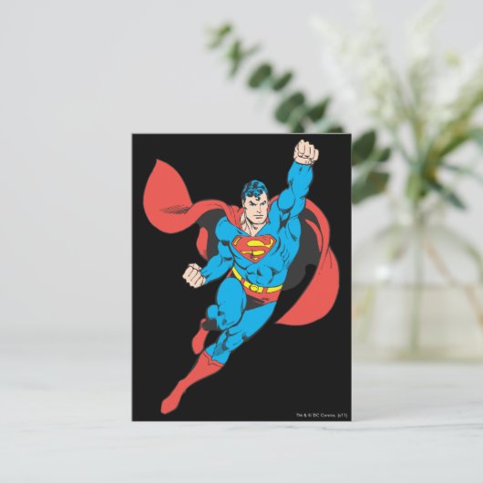 Superman Right Fist Opgerold Briefkaart (Staand voorkant)