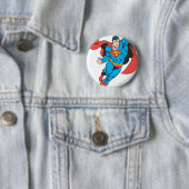 Superman Right Fist Opgerold Ronde Button 5,7 Cm (In situ)