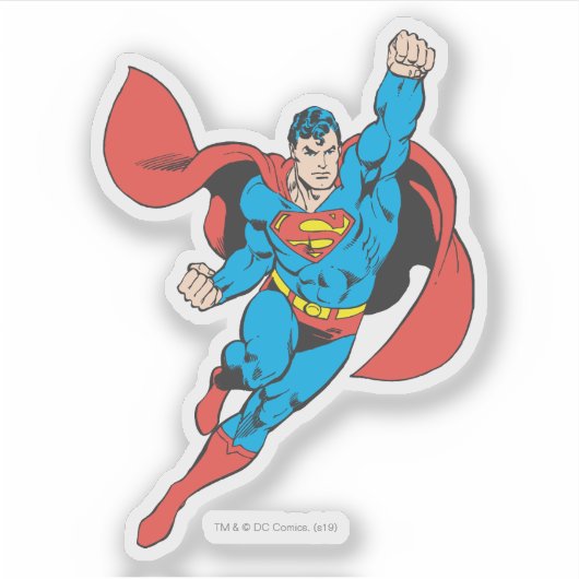 Superman Right Fist Opgerold Sticker (Voorkant)