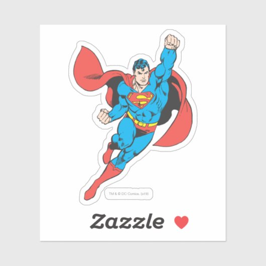 Superman Right Fist Opgerold Sticker (Vel)