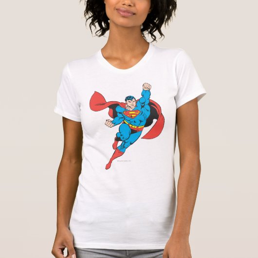 Superman Right Fist Opgerold T-shirt (Voorkant)